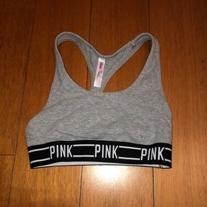 VS Pink - Trendy Gray Sports Bra